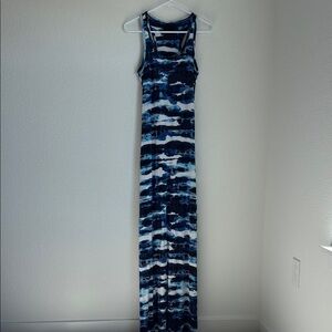 Cynthia Rowley Blue and White Sleeveless Sundress